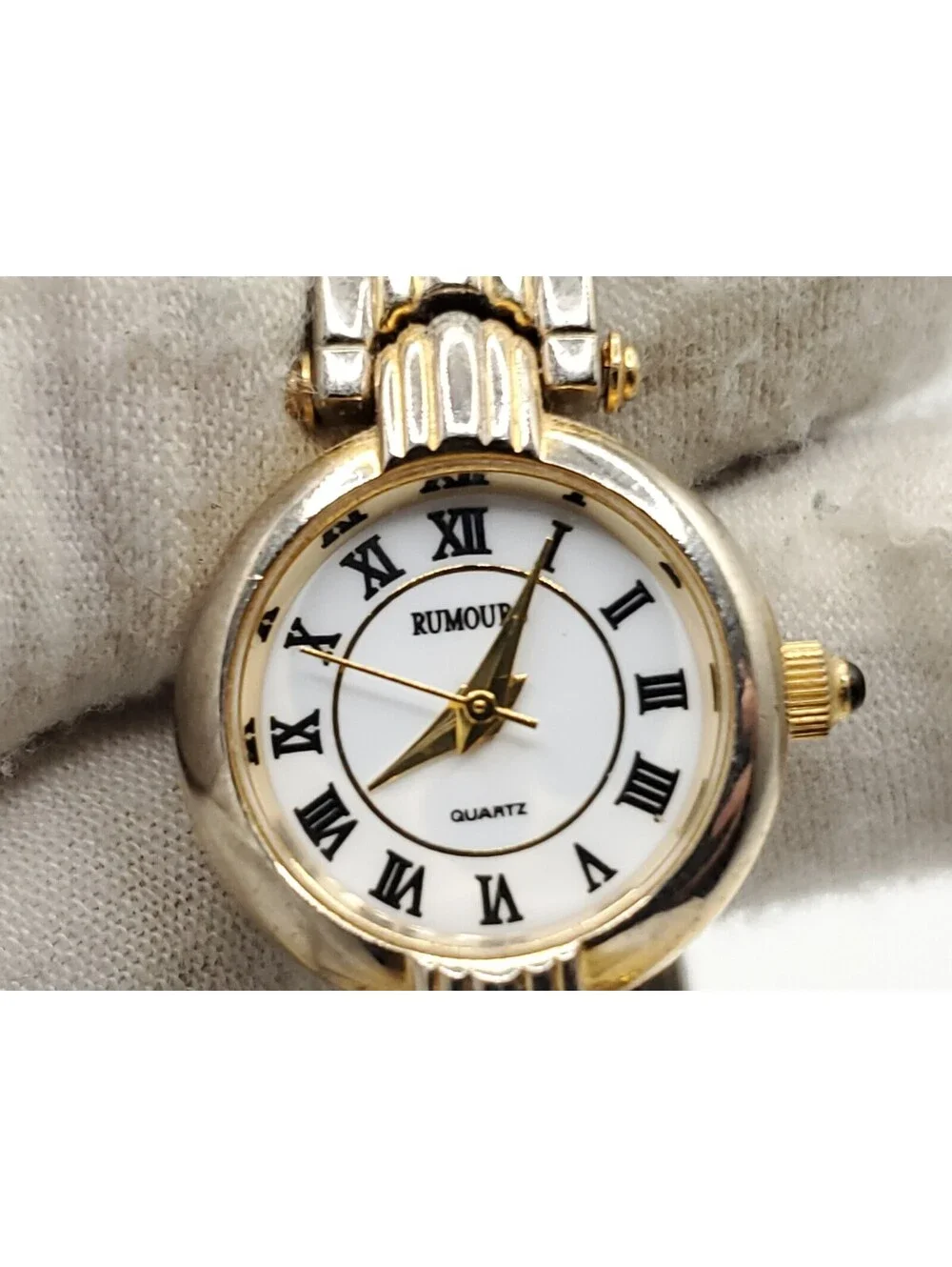 Rumours Quartz Watch New Battey Two-Tone White Dial 20mm